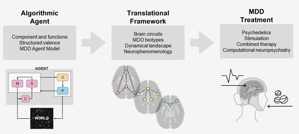 Roadmap - From Agent Theory to Neuroscience to Treatment. 

Revolutionizing MDD Treatment through Computational Neuropsychiatry